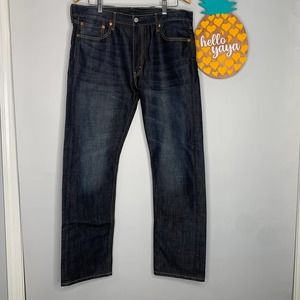 SOLD - E; LEVI | 513 Stretch Slim Straight Leg Jeans - 36 X 32
